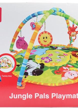 Коврик для младенца winfun, круглый, дуга, подвески-плюшевые, 0827-ni