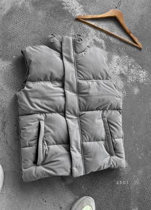 Жилетка вельвет + утеплювач екопух