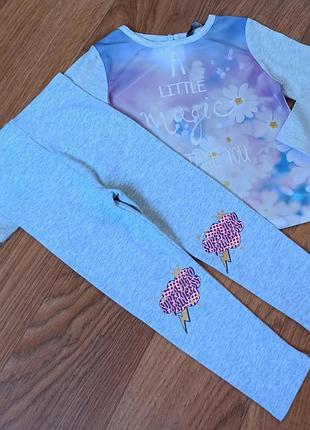 Лосины matalan +реглан george на 2-3 года