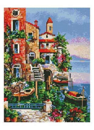 Алмазная мозаика на причале ej1379, 40х30см