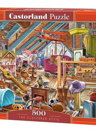 Пазлы castorland "беспорядок на чердаке", 500 элементов, в-53407