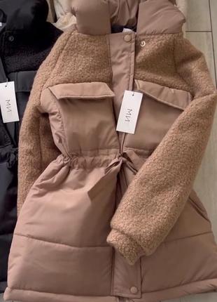 Зимова куртка полащівка+баранчик1 фото