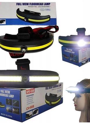 Ліхтар акумуляторний налоюний, із зарядкою від usb, 5010