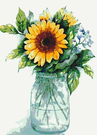 Картина по номерам "солнечный цветок" art craft 40х50 см, 13136