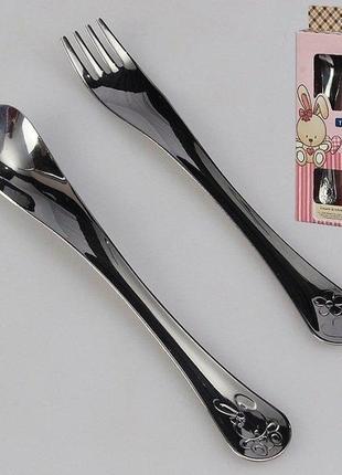 Столовый набор tramontina baby "le petit" из 2 предметов, розовый, 66973/015