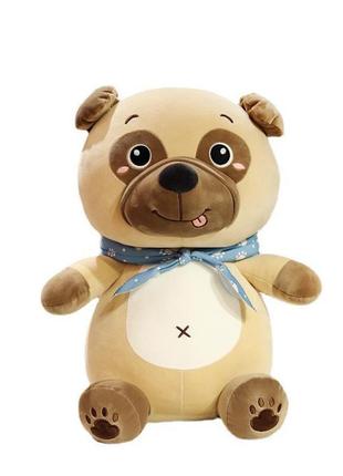 Мягкая игрушка bambi собачка 45см с одеялом, 166х110см, коричневый, м13945(lightbrown)