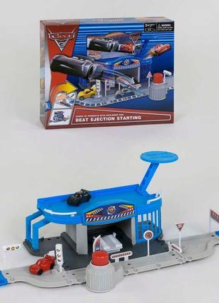 Іграшковий автотрек bela 2 поверховий із запускним механізмом, 2 машинками, ht622q1 фото