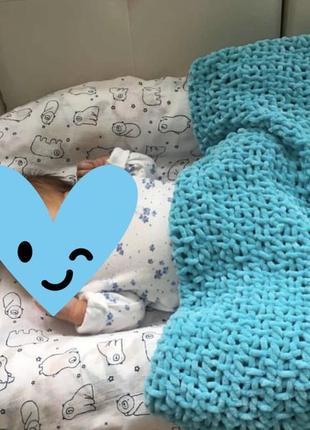 Плед плюшевий. конверт на виписку