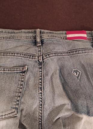 Джинси прямі dlf jeans штучно постарені 34 розмір #розвантажуюсь8 фото