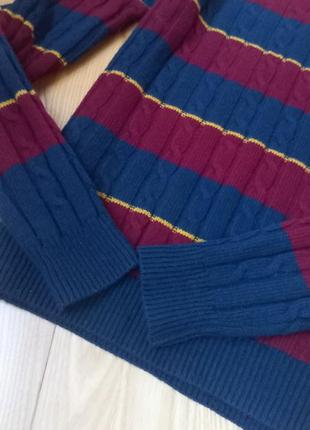 Свитер джемпер gant гант вящаный свитер кофта в полоску s фирменный джемпер7 фото