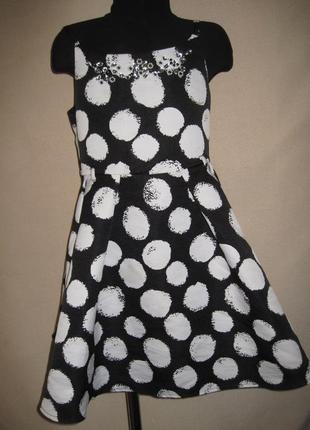 Платье в горох маталан 9л,