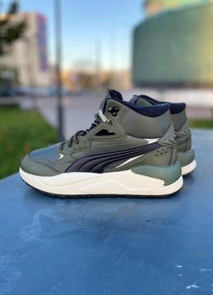 Кроссовки мужскые puma x-ray speed mid wtr green2 фото