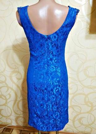 Элегантное нарядное кружевное платье бренда из франции ashwi paris.4 фото