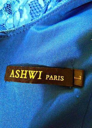 Элегантное нарядное кружевное платье бренда из франции ashwi paris.5 фото