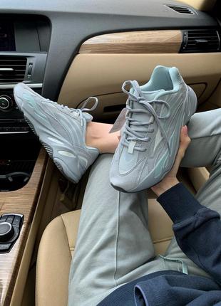 Adidas yeezy boost 700 v2 hospital blue 🔺женские  кроссовки адидас изи 7007 фото