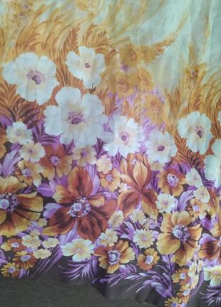 Літній сарафан біле плаття з квітковим візерунком і мереживний підкладкою дешево вінтаж