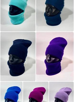 Набір шапка+шарф3 фото