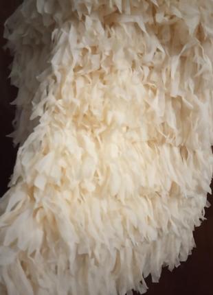 Коктейльное мини платье с юбкой из бахромы4 фото