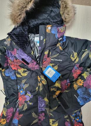 Новая женская зимняя куртка пуховик columbia lay d d down floral print xs2 фото