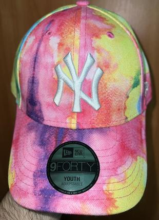 Бейсболка new era new york yankees colour, оригинал, размер youth (54-56cm)