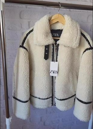 Дубленка шубка zara