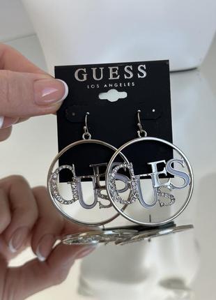 Сережки guess брендовые серьги pandora подарок любимой