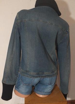 Утепленная джинсовая куртка.(8708)3 фото
