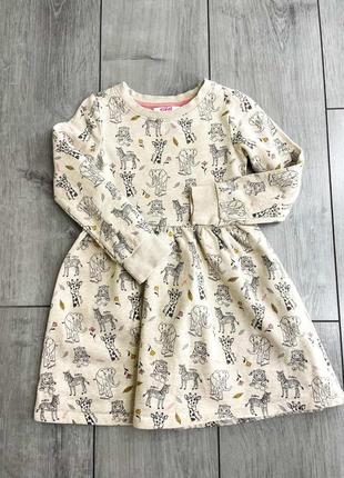Теплое платье на девочку 4-5 лет