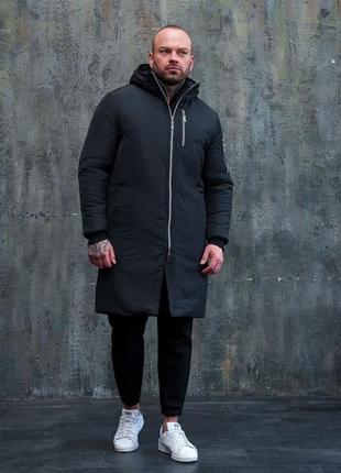 Мужская парка черная ( куртка) зима