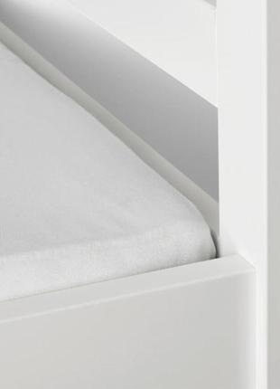 Ikea простыня len (икеа лен), простыня с резинкой, белая 70*14010 фото