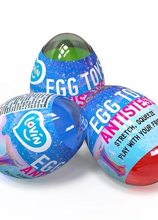 Лизун-антистресс egg toys lovin, яйцо 6см, 80132