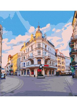 Картина по номерам "улочками города торунь" brushme 40х50 см, bs53432