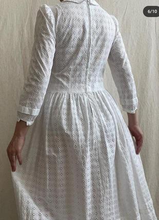 Платье белое из прошвы2 фото