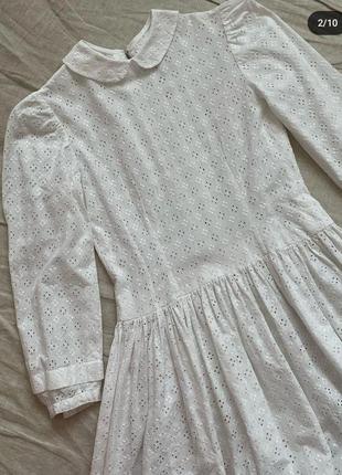 Платье белое из прошвы3 фото