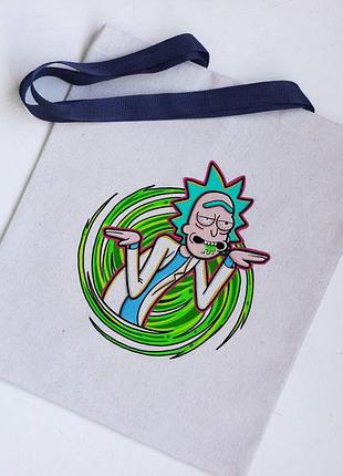 Эко сумка шоппер rick and morty