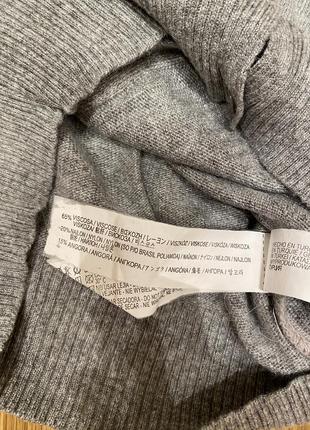 Мягкий серый свитер кардиган zara со стразами zara5 фото