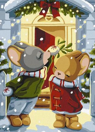 Картина по номерам под омелой 40х50см, идейка, кно6552