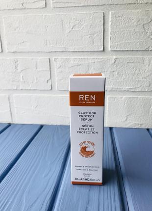 Сироватка для обличчя ren clean skincare radiance glow and protect serum 30мл