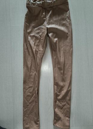 Лосины эко кожа на флисе