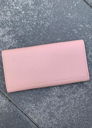Рожевий жіночий гаманець3 фото