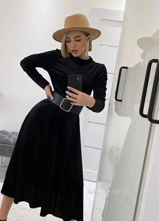 Платье миди из бархата 😍