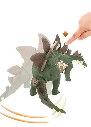 Фигурка jurassic world мегаразрушители стегозавр gwd60/gwd62 36см3 фото