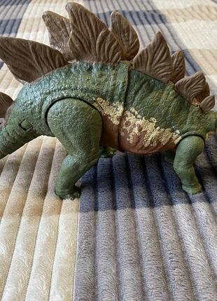 Фигурка jurassic world мегаразрушители стегозавр gwd60/gwd62 36см7 фото
