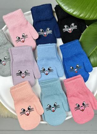 Варежки котик