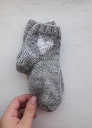 Носки детские теплые вязаные4 фото