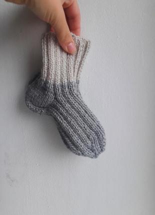 Носки детские теплые вязаные9 фото