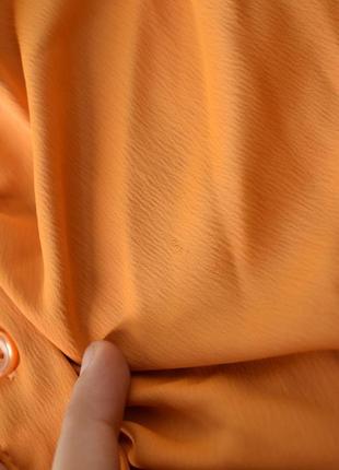 Оранжевое платье с драпировкой h&amp;m7 фото