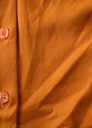 Оранжевое платье с драпировкой h&amp;m6 фото