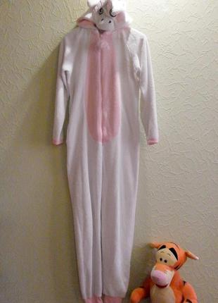 Кигуруми единорог пижама теплая женская s
