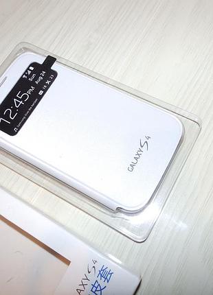 Чехол - книжка samsung galaxy s4 s-view flip cover white оригинал